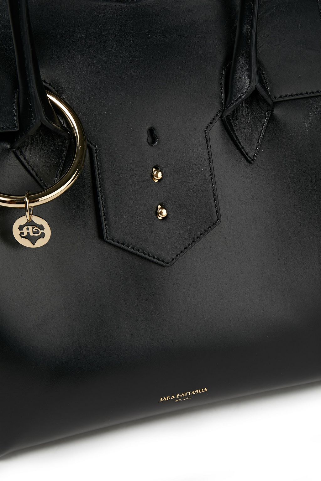 SARA BATTAGLIA Toujours ring-embellished leather tote