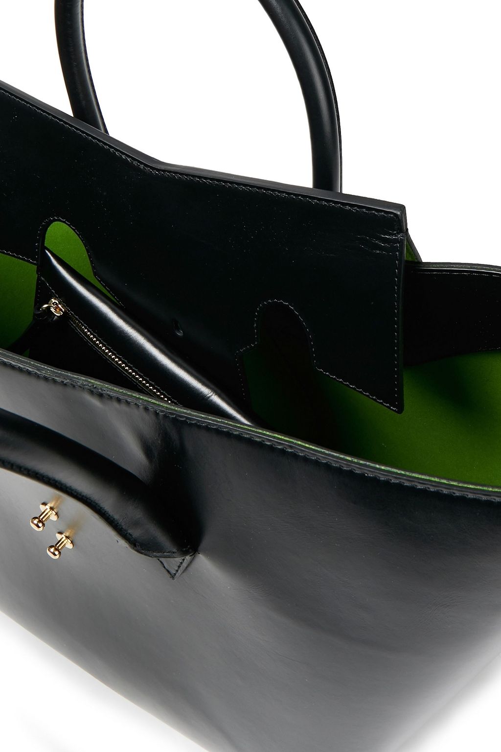 SARA BATTAGLIA Toujours ring-embellished leather tote