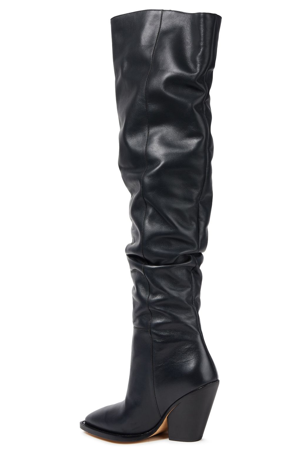 IRO Barkov kniehohe Stiefel aus Leder mit Raffung