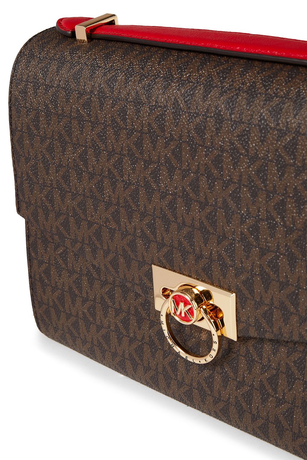 MICHAEL MICHAEL KORS ロゴプリントフェイクレザー ショルダーバッグ