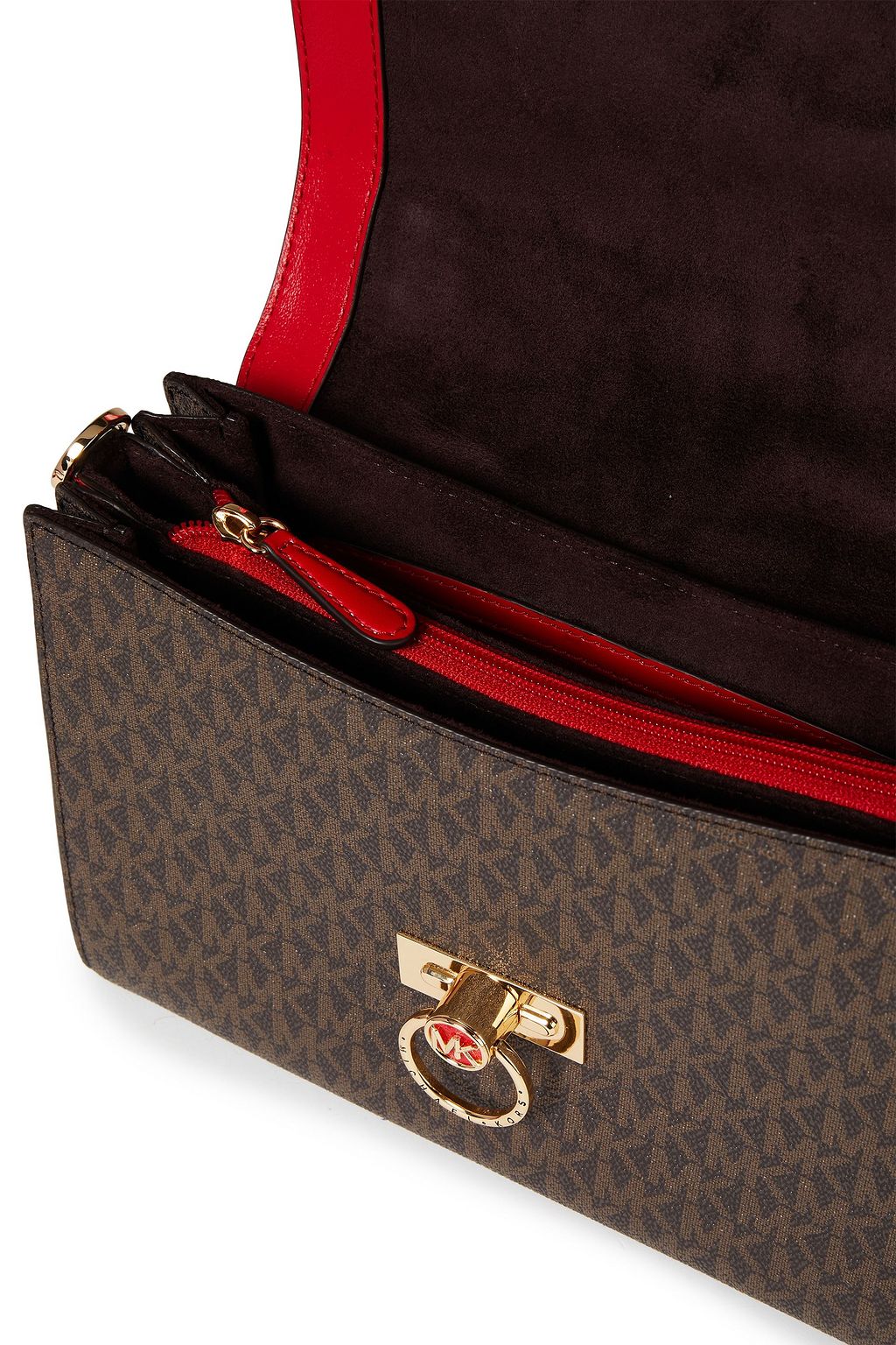MICHAEL MICHAEL KORS ロゴプリントフェイクレザー ショルダーバッグ