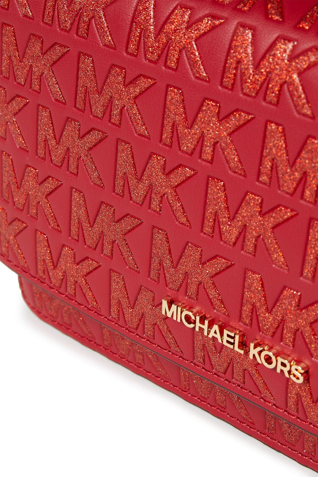 MICHAEL MICHAEL KORS グリッター&エンボス加工フェイクレザー ショルダーバッグ