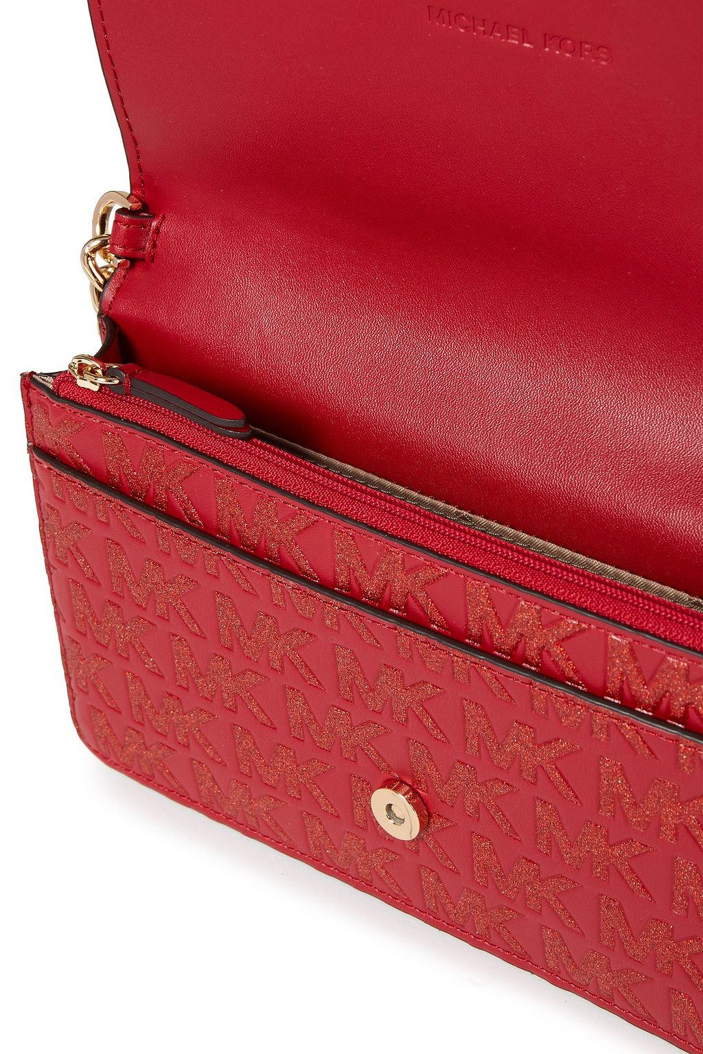 MICHAEL MICHAEL KORS グリッター&エンボス加工フェイクレザー ショルダーバッグ