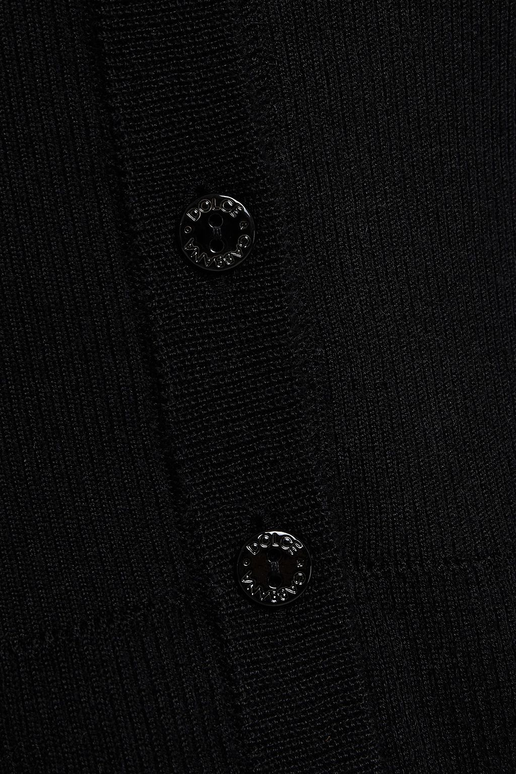 DOLCE&GABBANA Ribbed cashmere and silk-blend cardigan