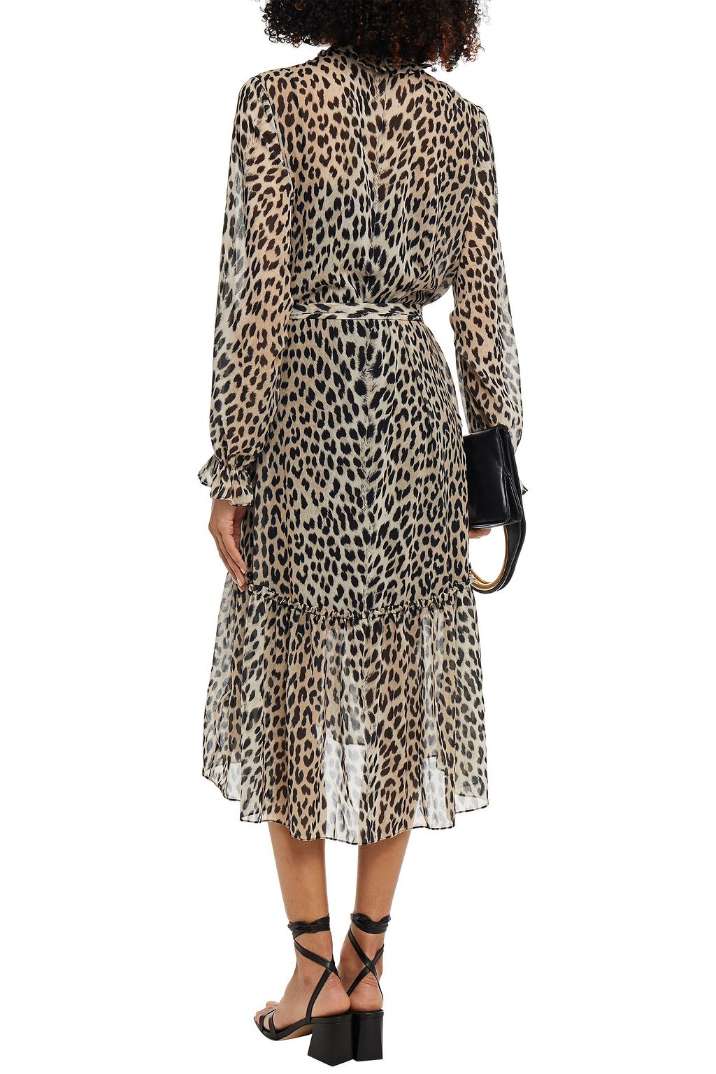 maje snake print dress