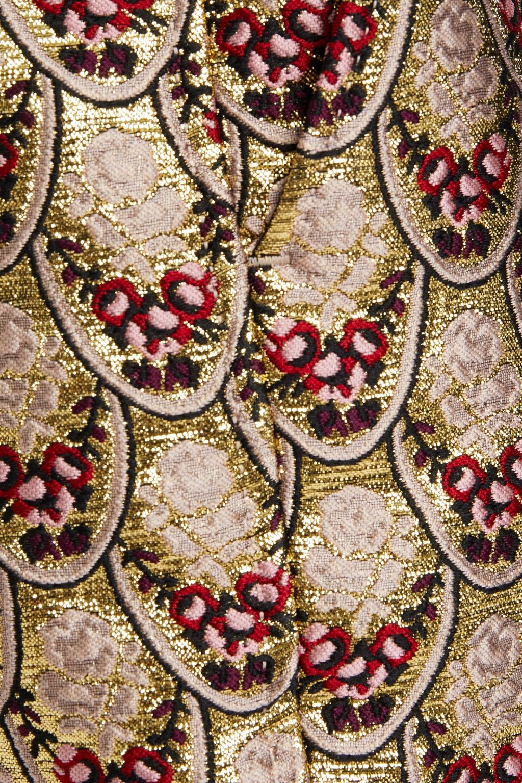 DOLCE&GABBANA Cropped metallic brocade tapered pants