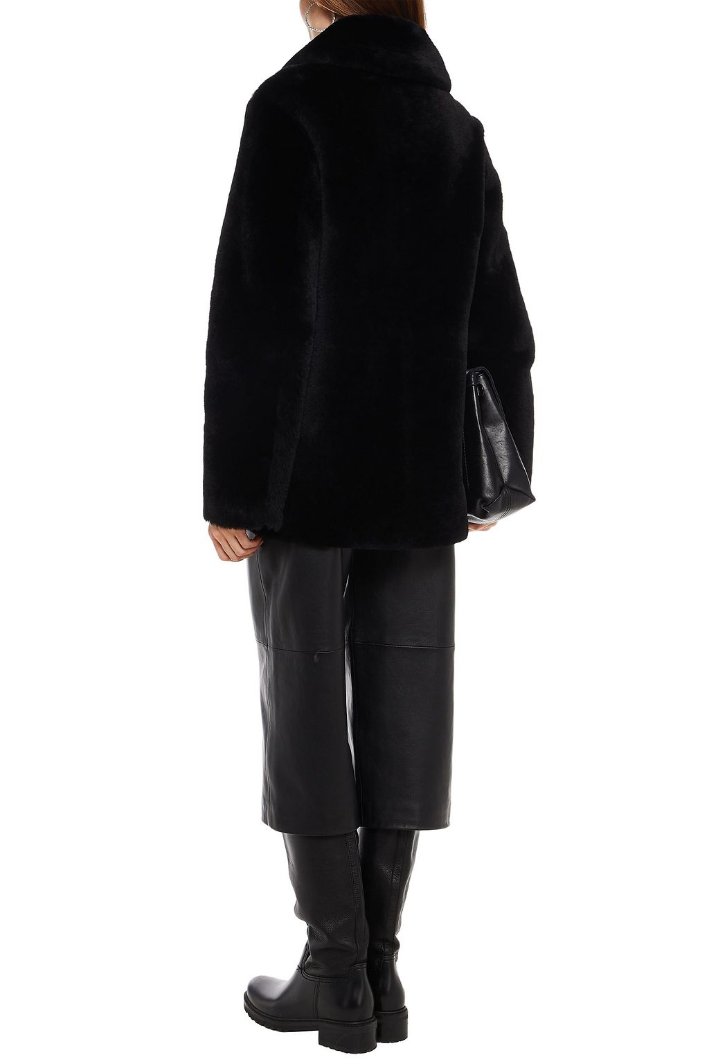 CLAUDIE PIERLOT Reversible shearling coat
