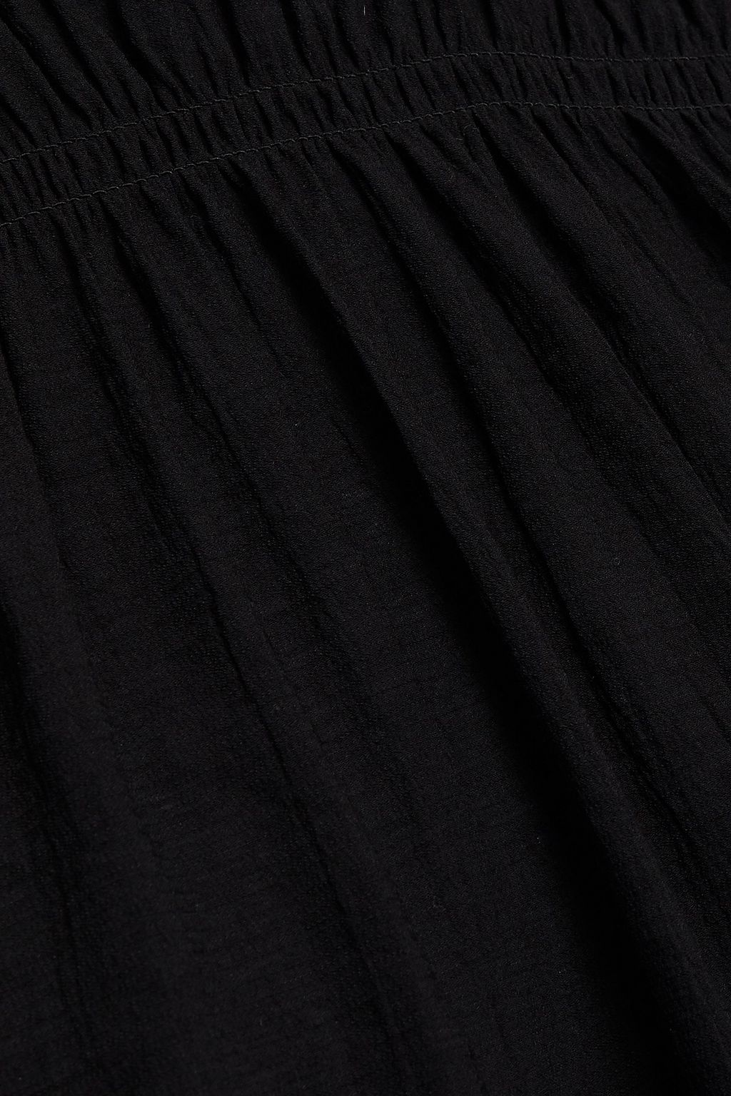 MAJE Ruffled crepon mini dress