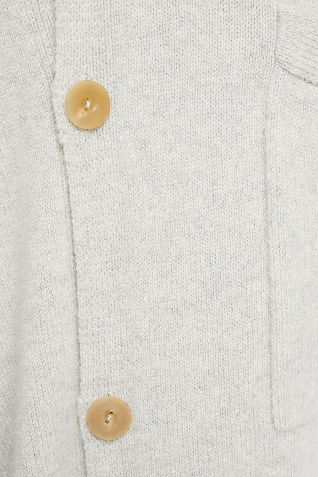 ROSETTA GETTY Mélange cashmere hooded cardigan
