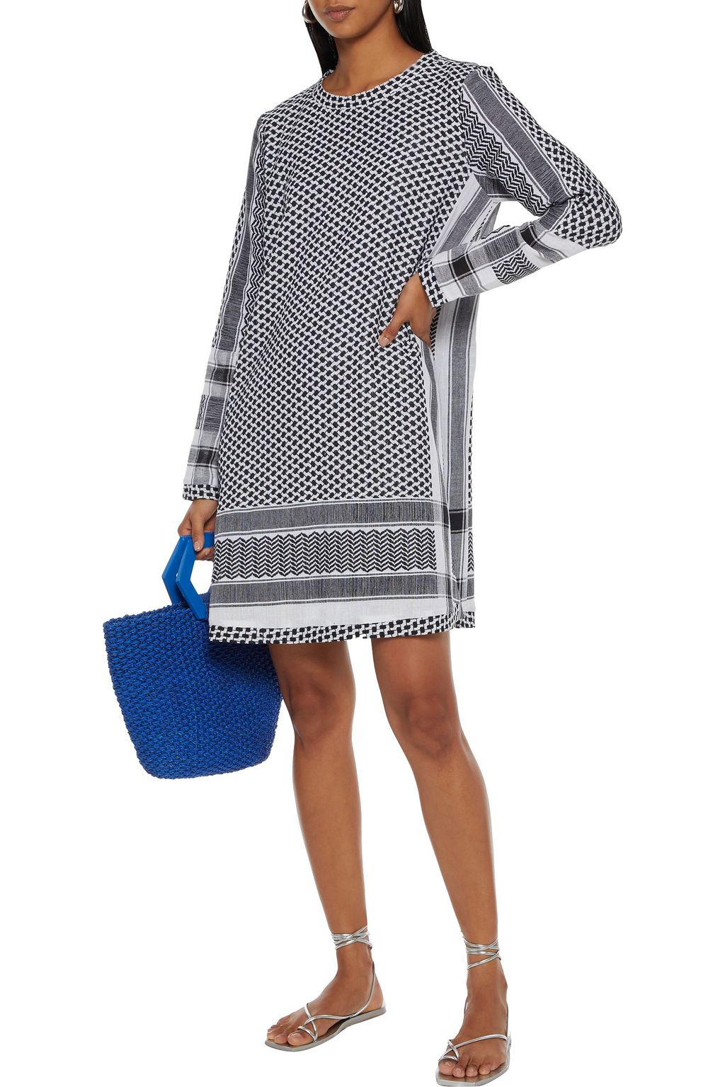 SUMMERY COPENHAGEN 1 O cotton-jacquard mini dress