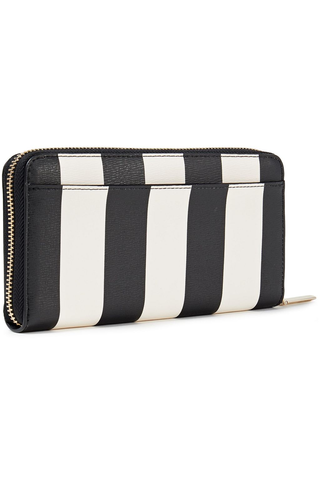 KATE SPADE NEW YORK Spencer striped faux leather continental wallet
