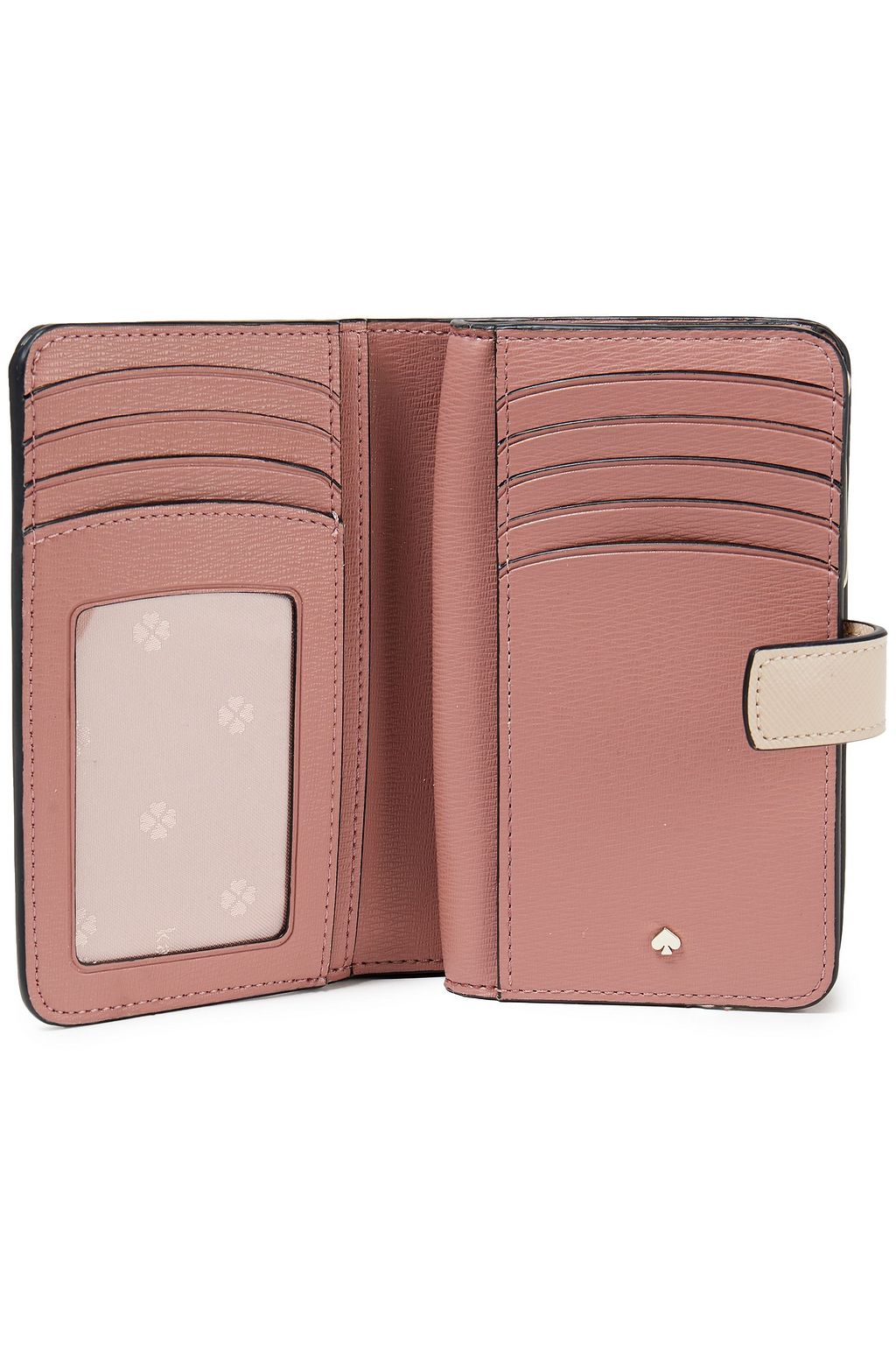 KATE SPADE NEW YORK Spencer two-tone textured-leather wallet