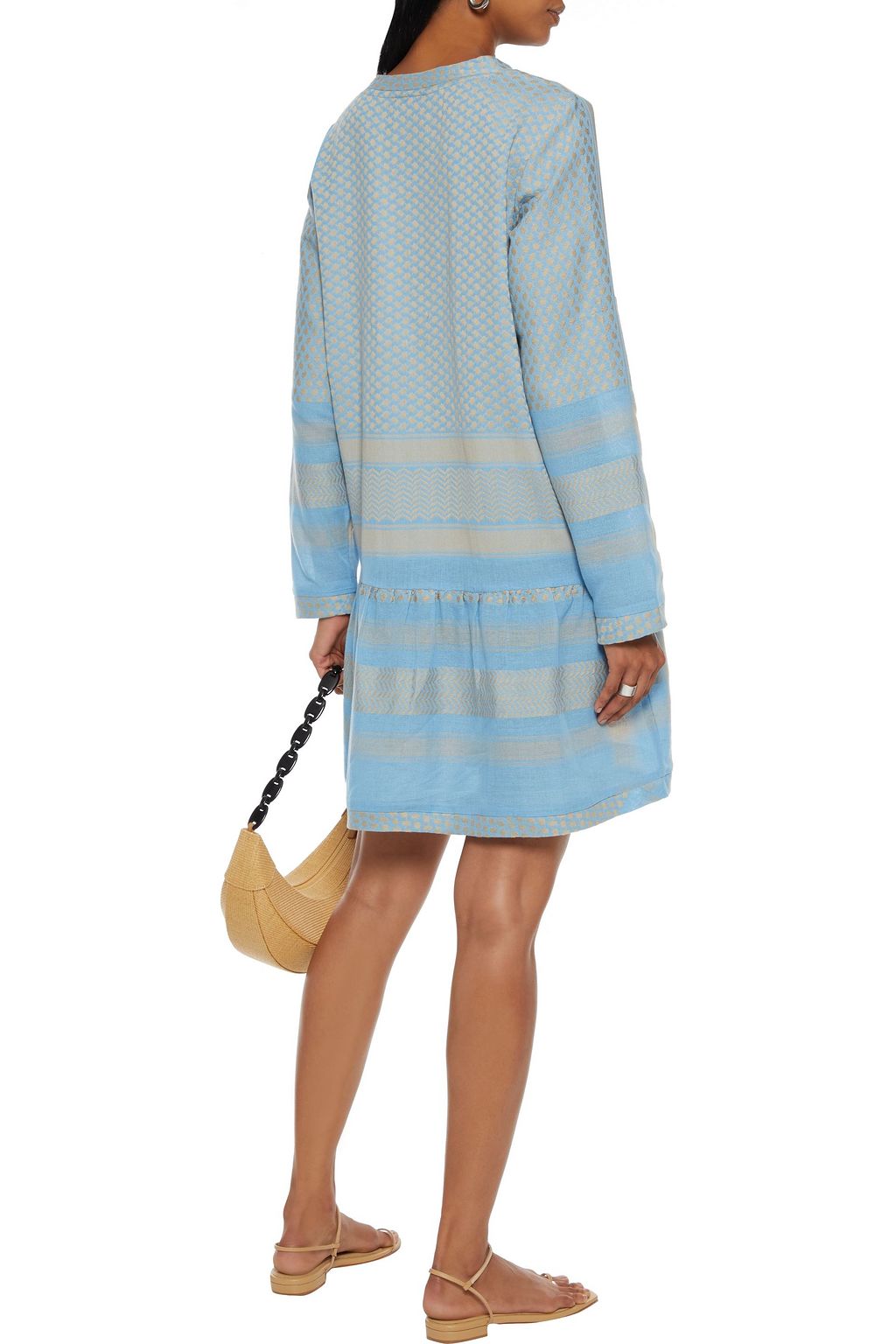 SUMMERY COPENHAGEN Cotton-jacquard mini dress