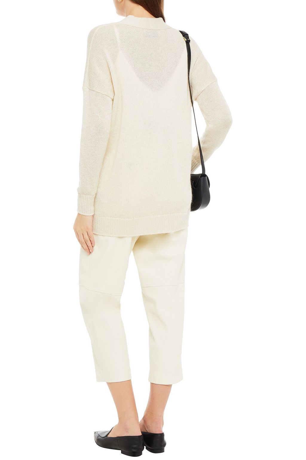 GENTRYPORTOFINO Sequin-embellished metallic wool-blend cardigan