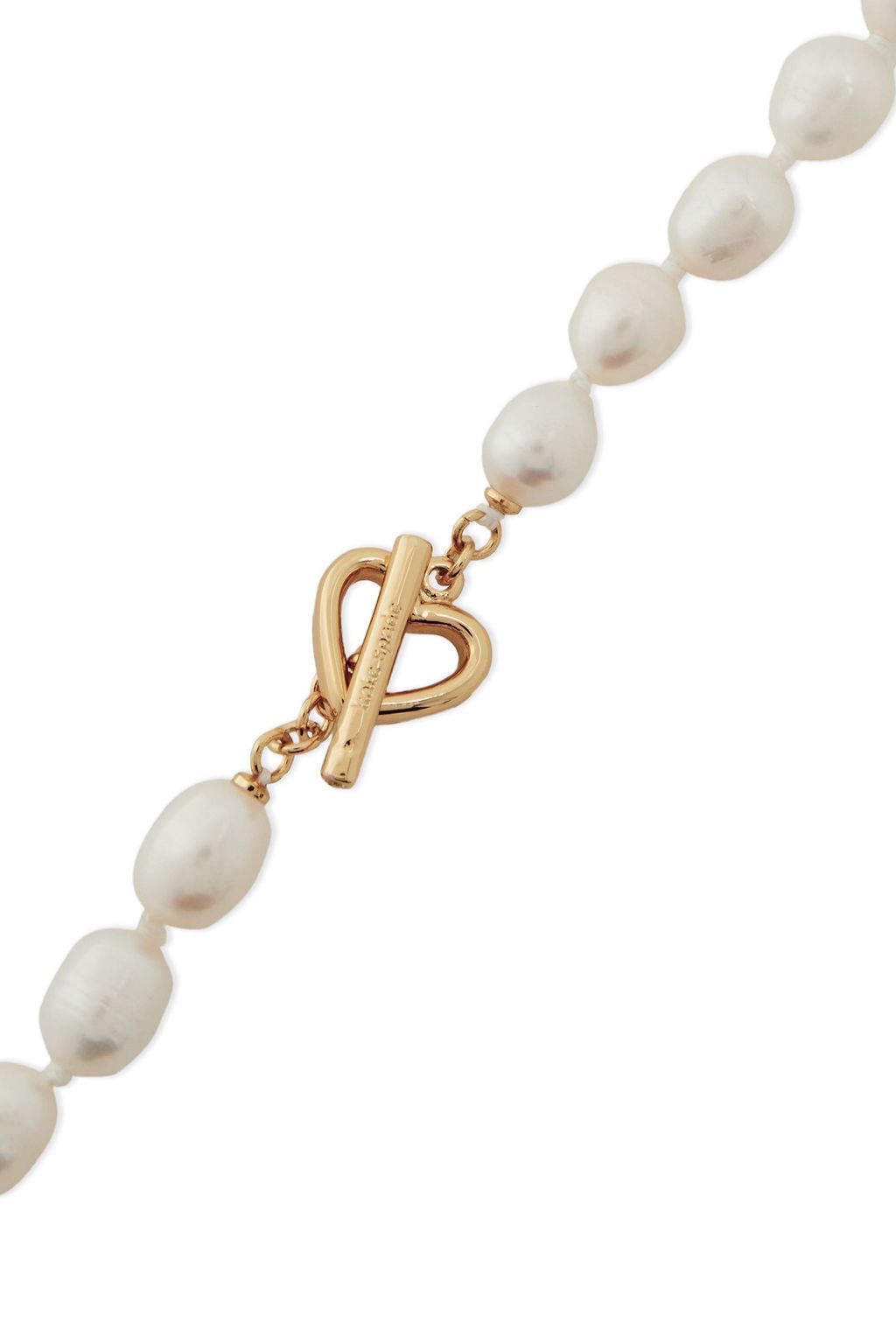 KATE SPADE NEW YORK Goldfarbene Kette mit Süßwasserperlen