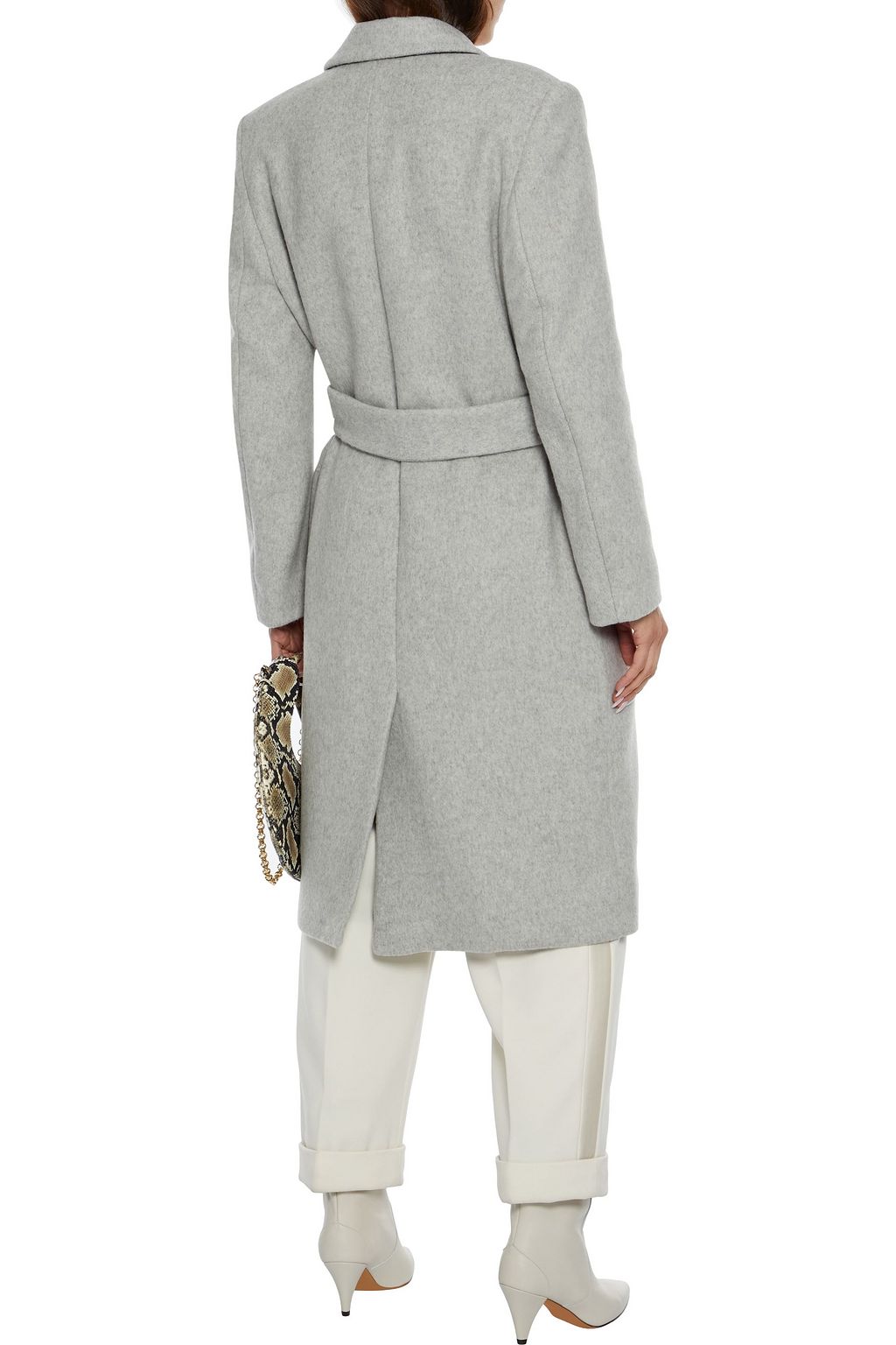 IRO Irois double-breasted belted wool-blend felt coat