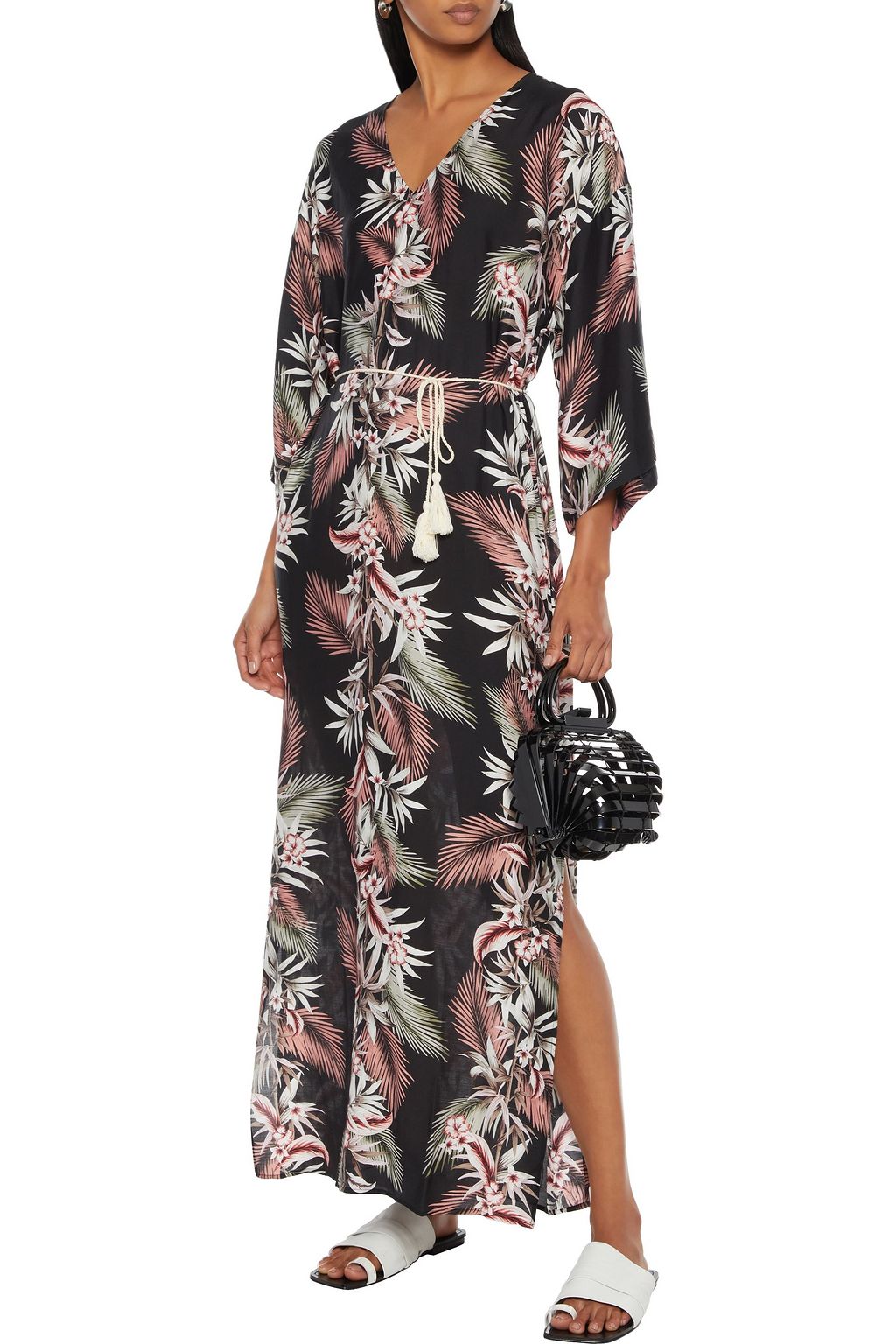 SEAFOLLY Ocean Alley belted printed woven kaftan
