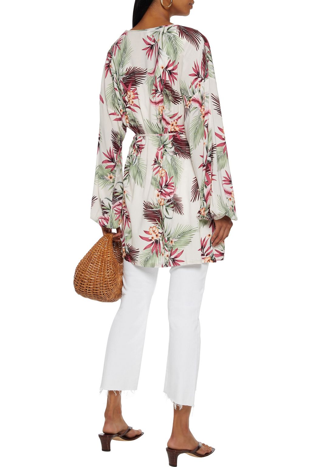 SEAFOLLY Ocean Alley belted printed woven kimono