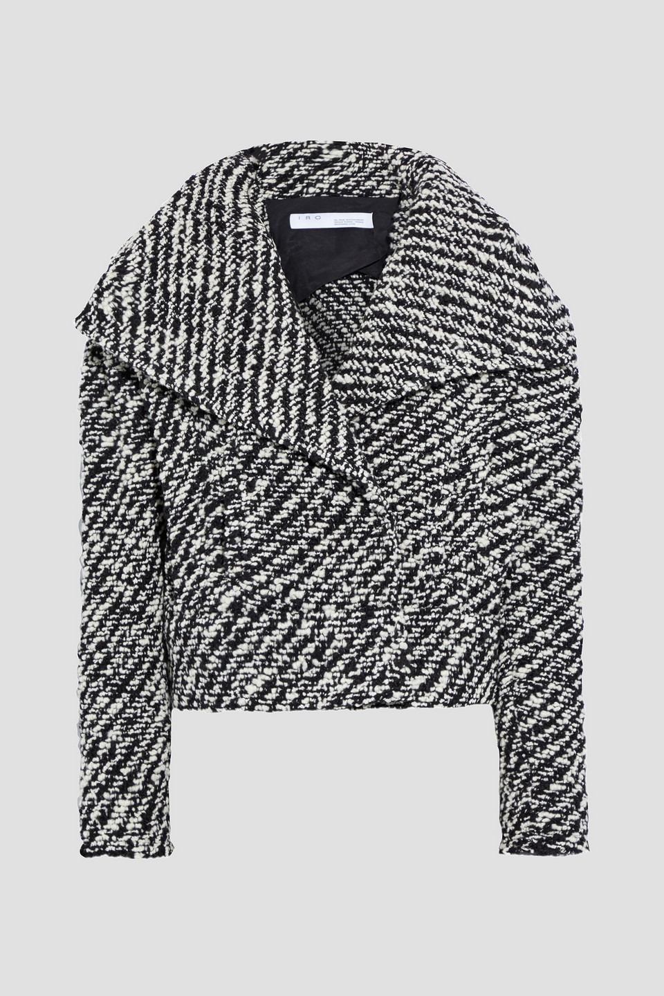 Iro Woman Huddle Cropped Bouclé-tweed Jacket White Size 42