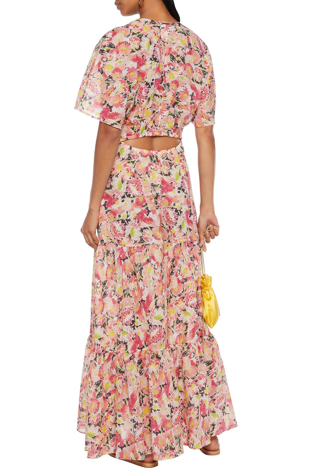 STELLA MCCARTNEY Linda tiered floral-print cotton-gauze maxi dress