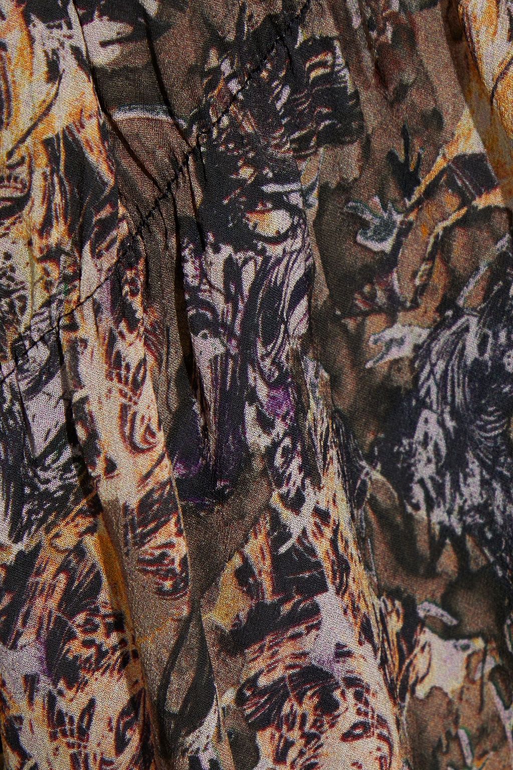 IRO Jorik printed crepe de chine blouse