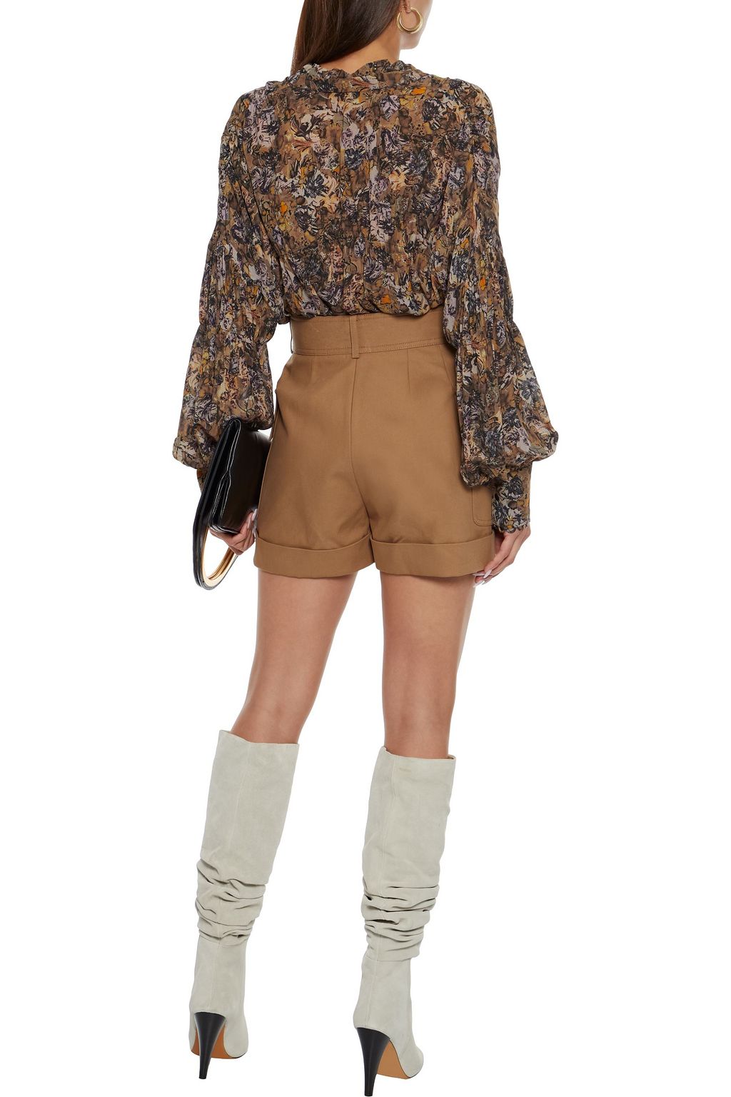 IRO Jorik printed crepe de chine blouse