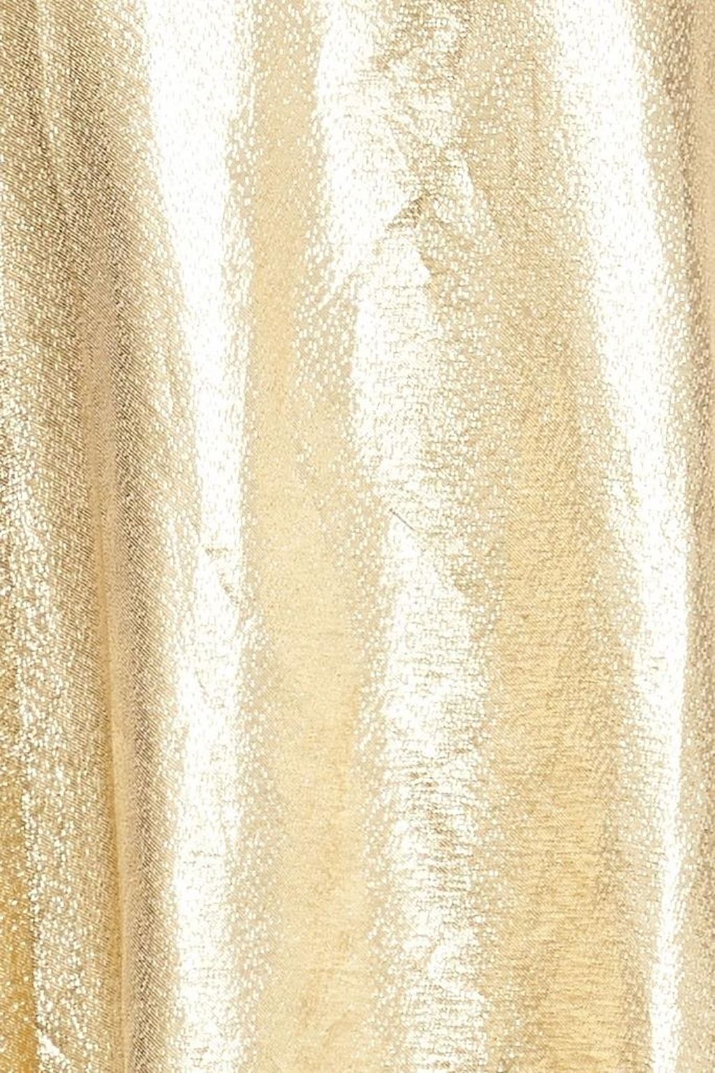 PIERRE BALMAIN Button-embellished silk-blend lamé mini dress