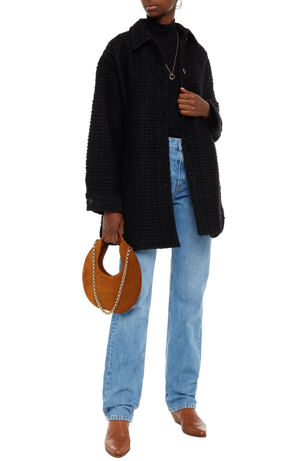 IRO Bray Mantel aus Bouclé-Tweed