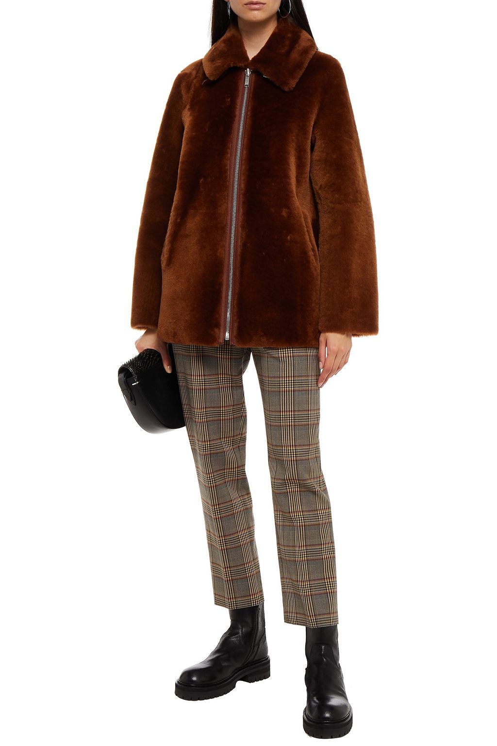 CLAUDIE PIERLOT Reversible shearling coat