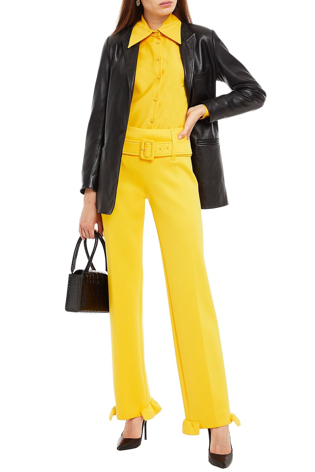 PRADA ストレッチジャージー ストレートレッグ パンツ
