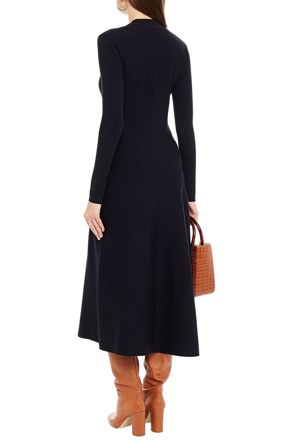 GENTRYPORTOFINO Wool-blend midi dress