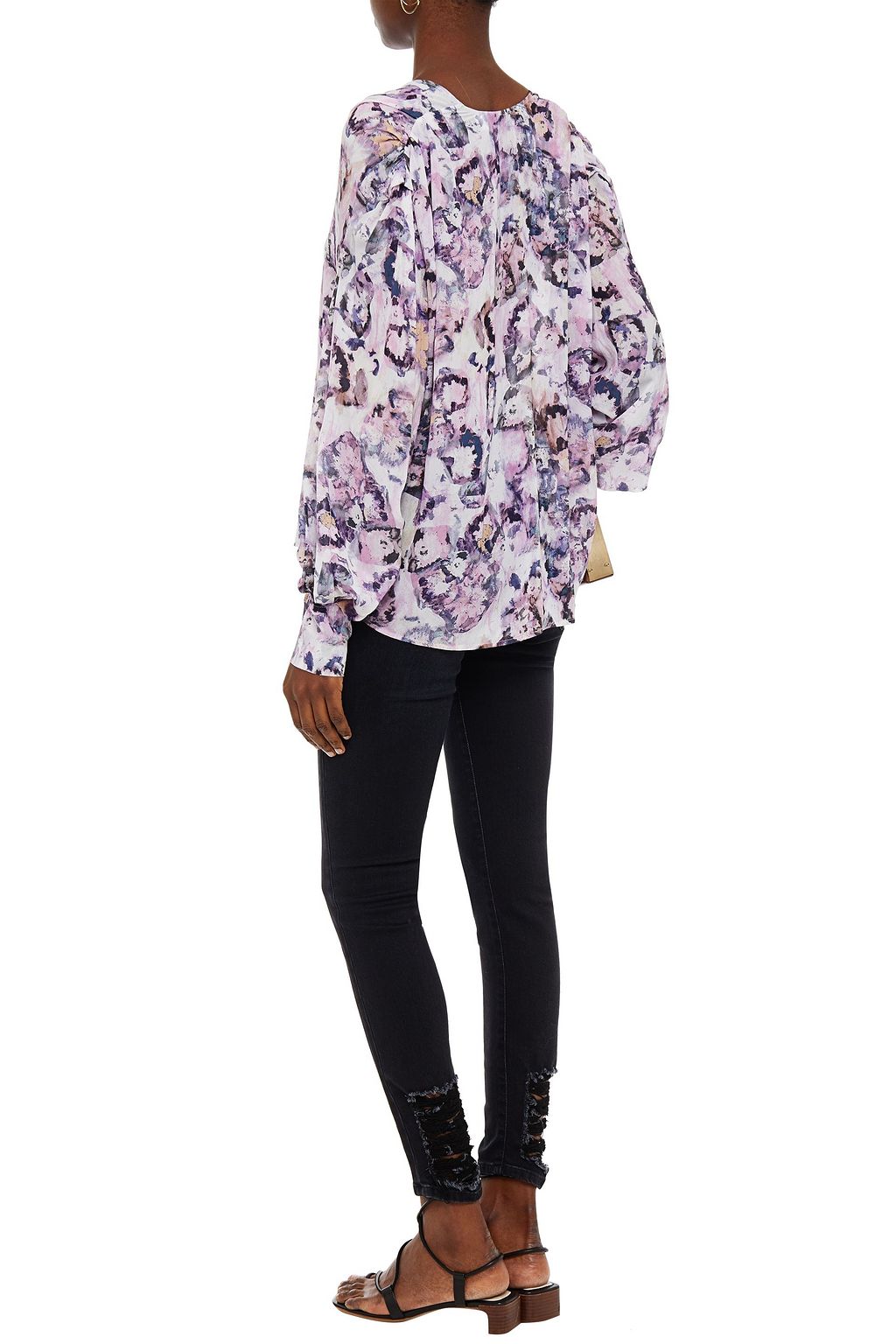 IRO Uphall distressed mid-rise skinny jeans