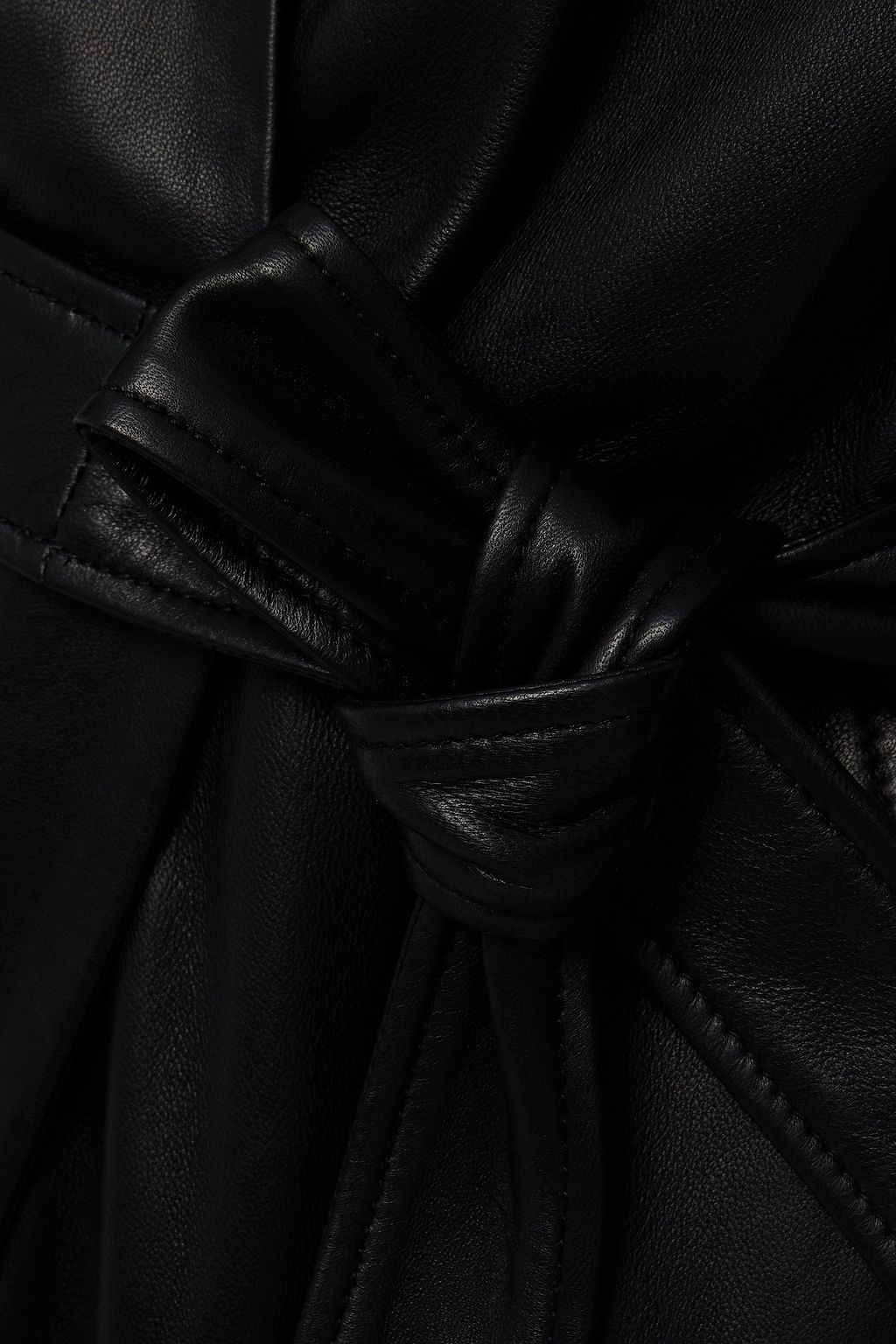 IRO Healy belted leather jumpsuit