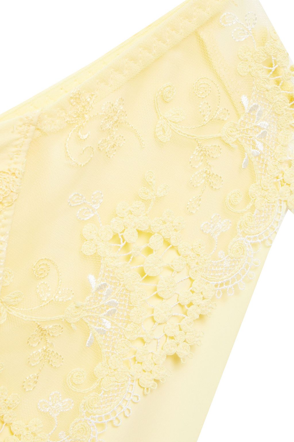 SIMONE PÉRÈLE Embroidered tulle and jacquard mid-rise briefs