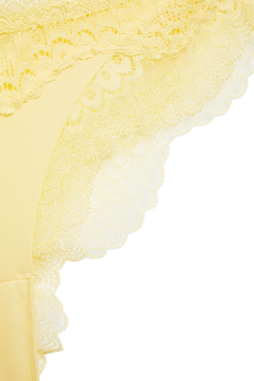 SIMONE PÉRÈLE Lace-paneled stretch-jersey mid-rise briefs