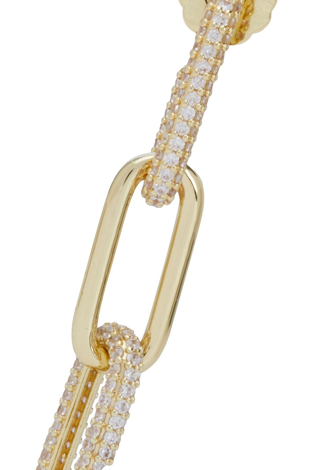 CZ BY KENNETH JAY LANE Gold-tone crystal earrings