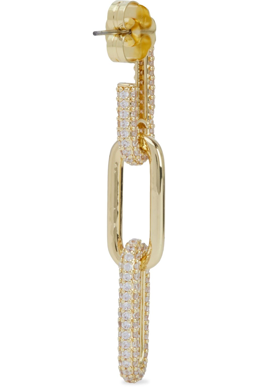 CZ BY KENNETH JAY LANE Gold-tone crystal earrings