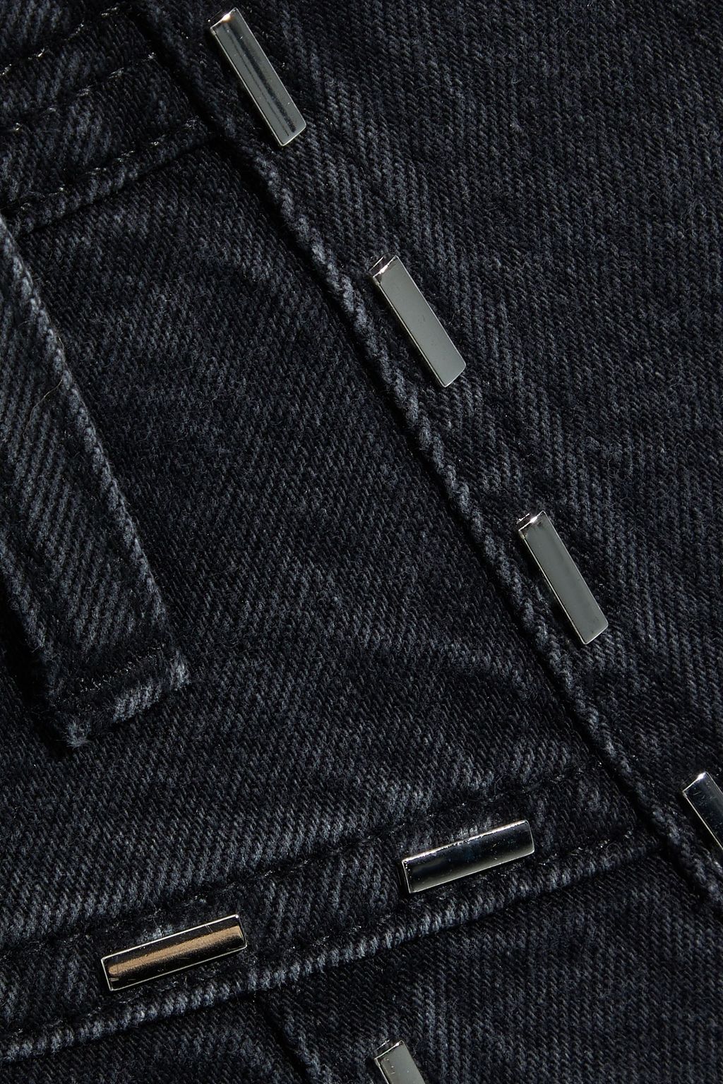 IRO Barra studded denim shorts