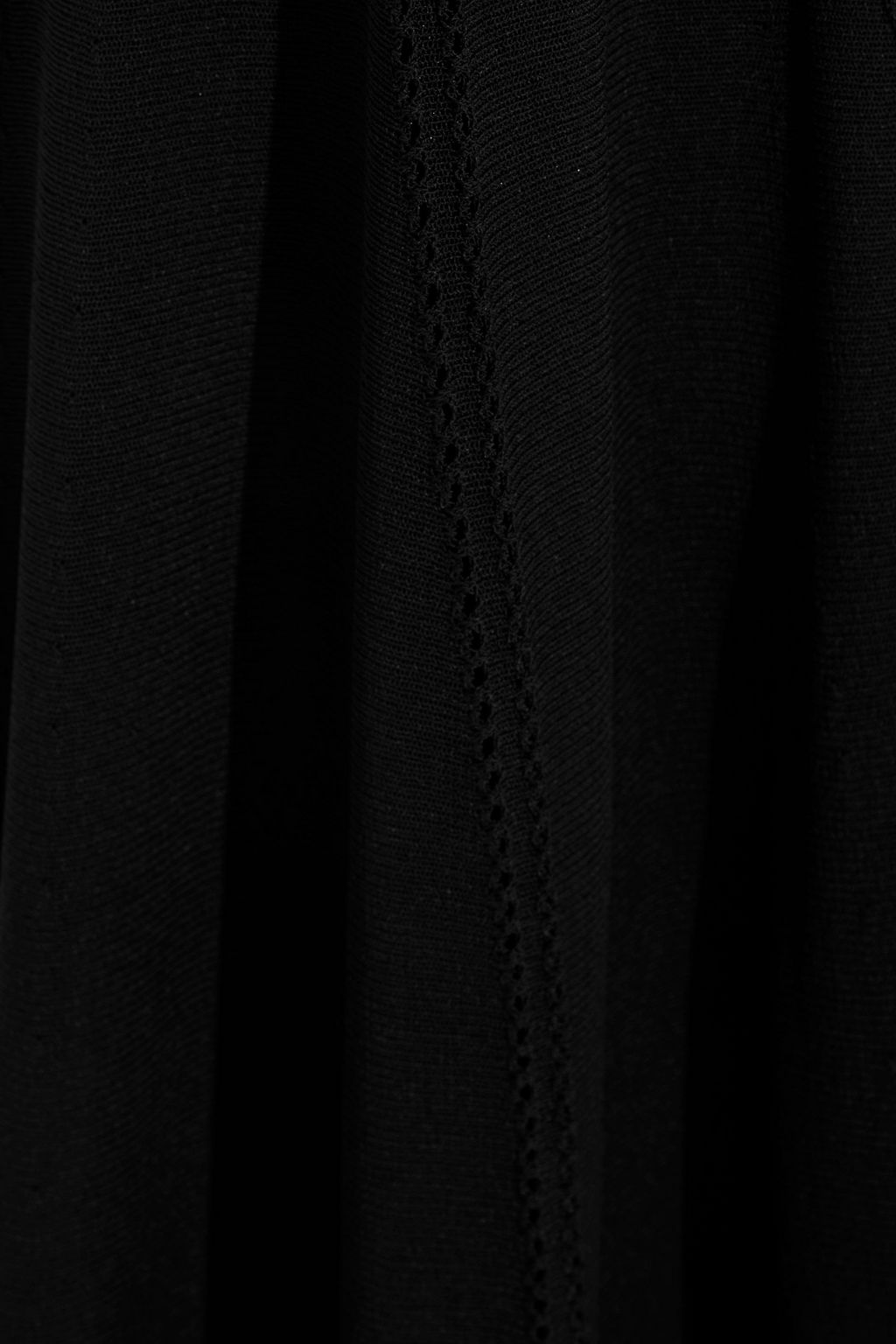 ALAÏA Open and stretch-knit wide-leg pants