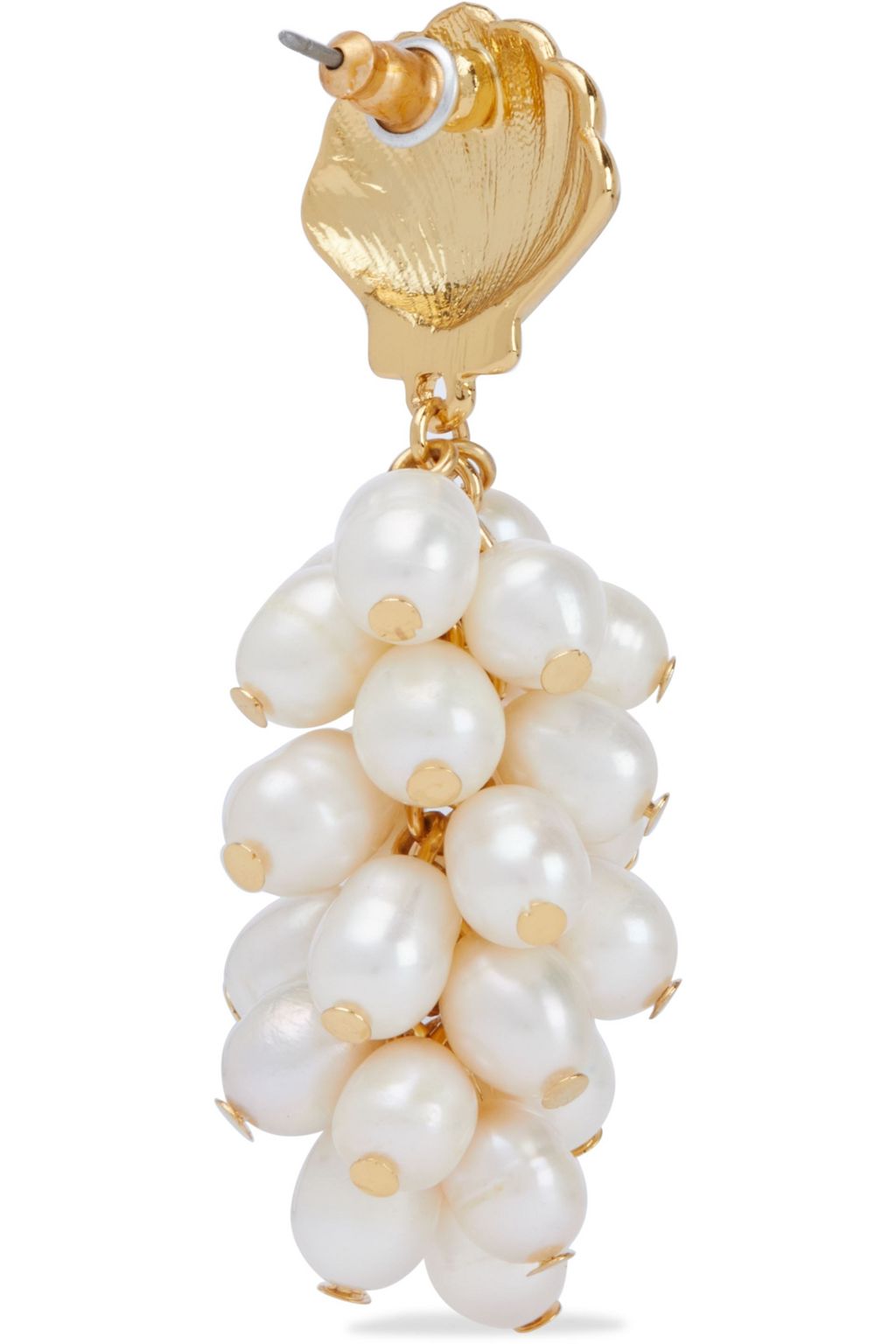 KENNETH JAY LANE Gold-tone freshwater pearl earrings