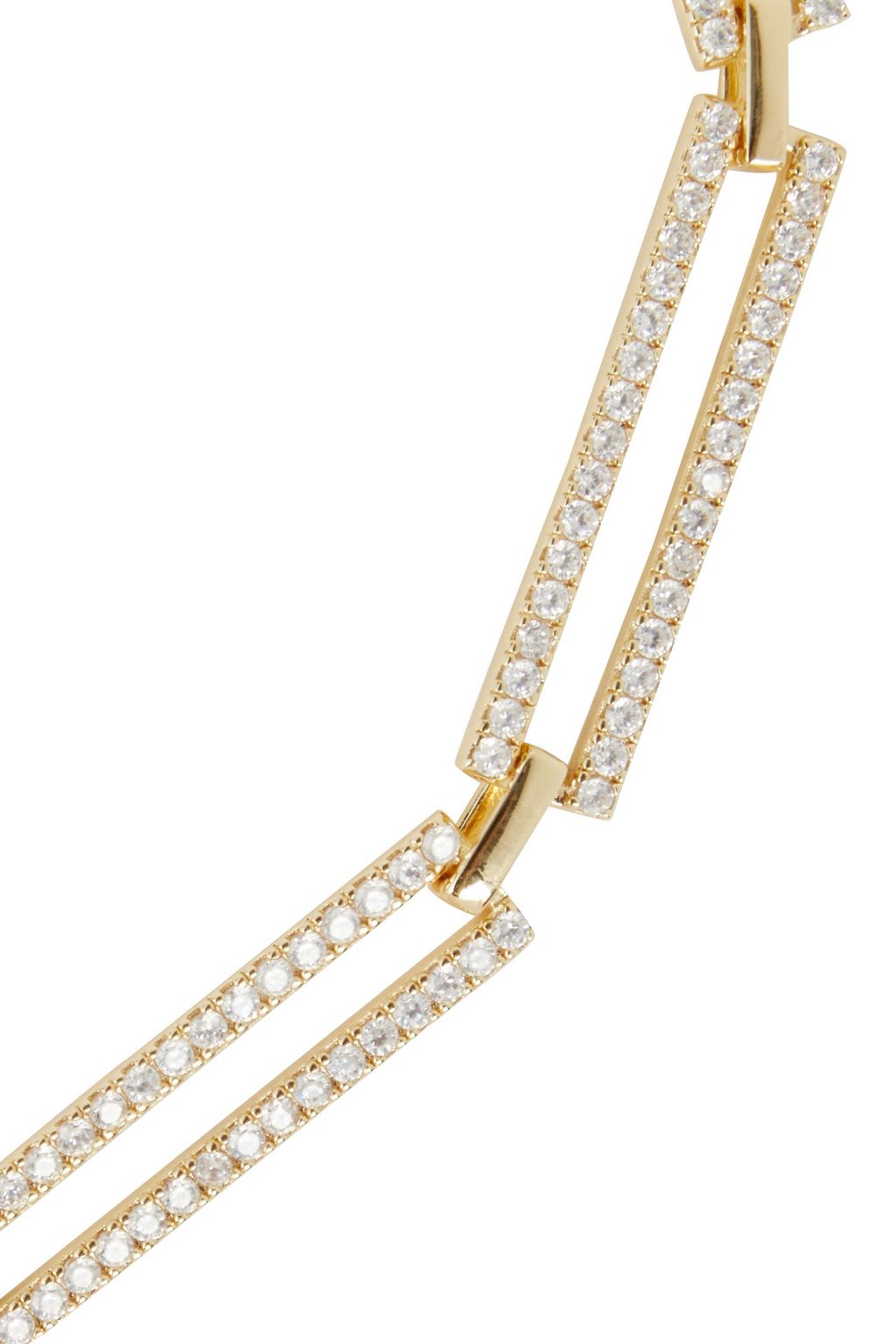 CZ BY KENNETH JAY LANE Gold-tone crystal necklace