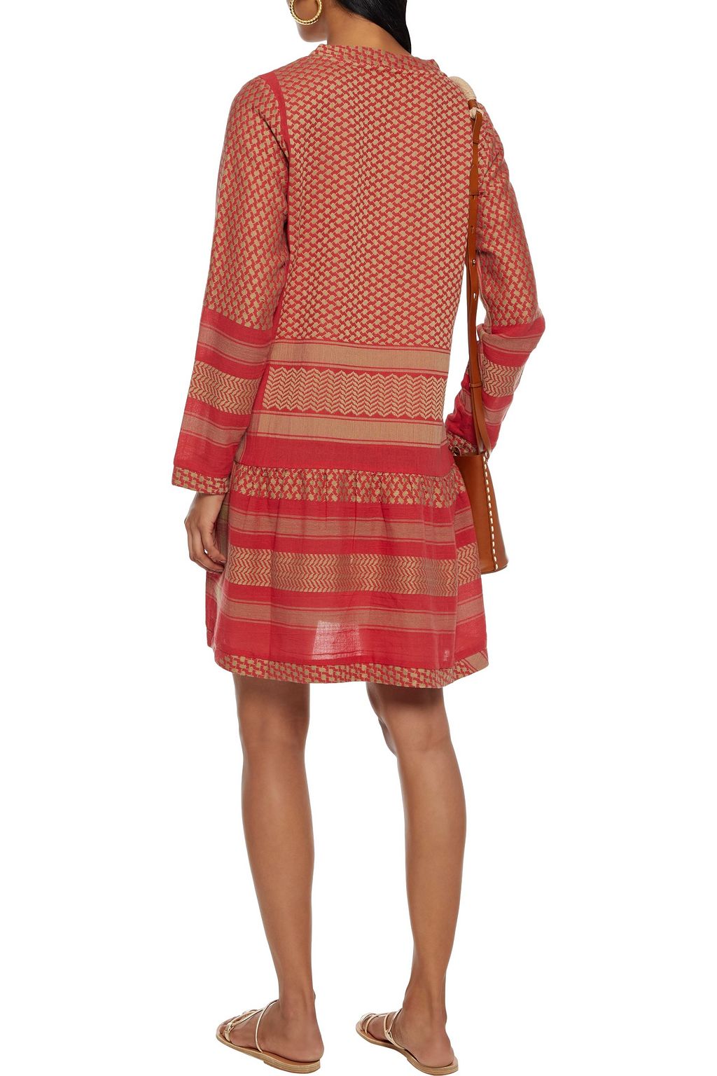 SUMMERY COPENHAGEN Cotton-jacquard mini dress