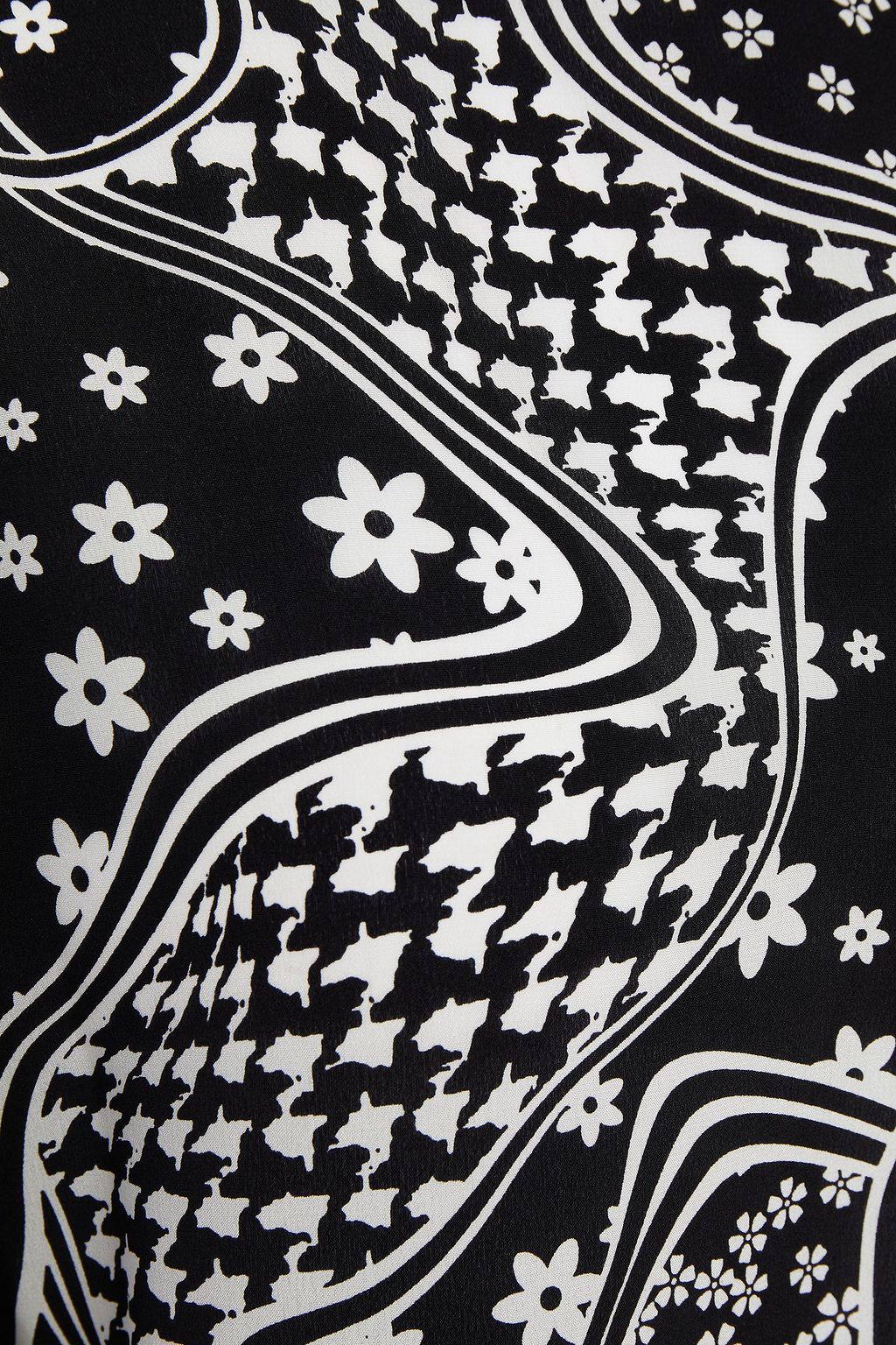 CLAUDIE PIERLOT Banvin printed silk crepe de chine blouse