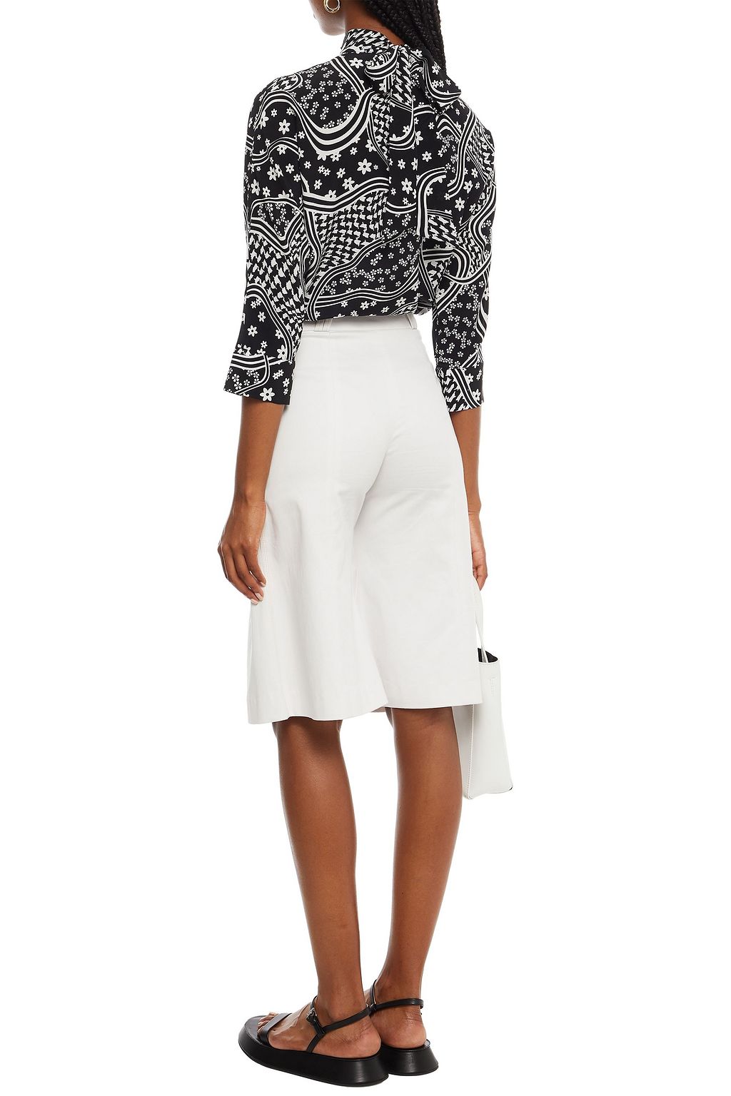 CLAUDIE PIERLOT Banvin printed silk crepe de chine blouse
