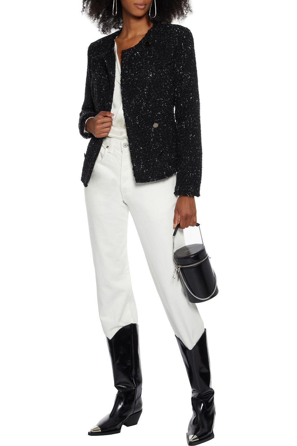 IRO Aurel double-breasted bouclé jacket