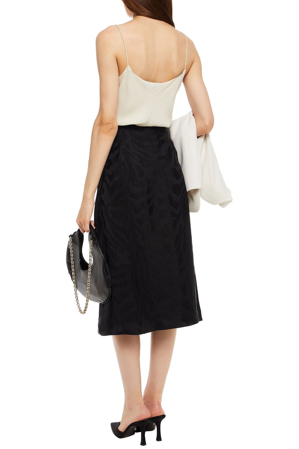 CLAUDIE PIERLOT Jacquard midi skirt