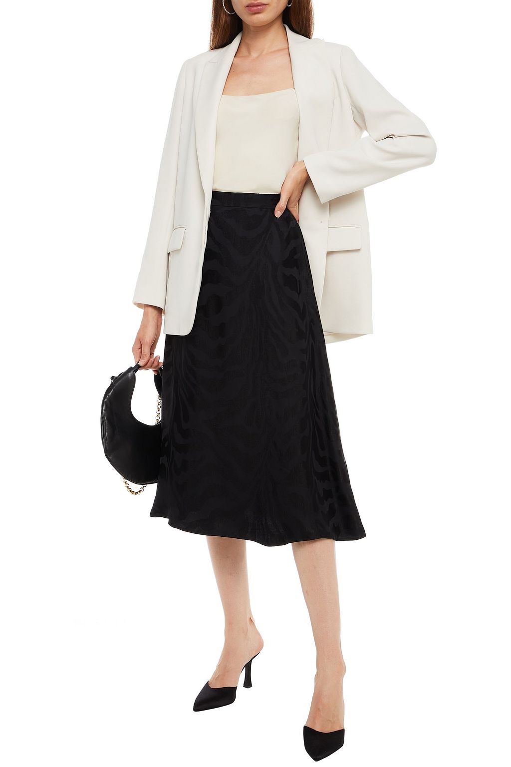 CLAUDIE PIERLOT Jacquard midi skirt