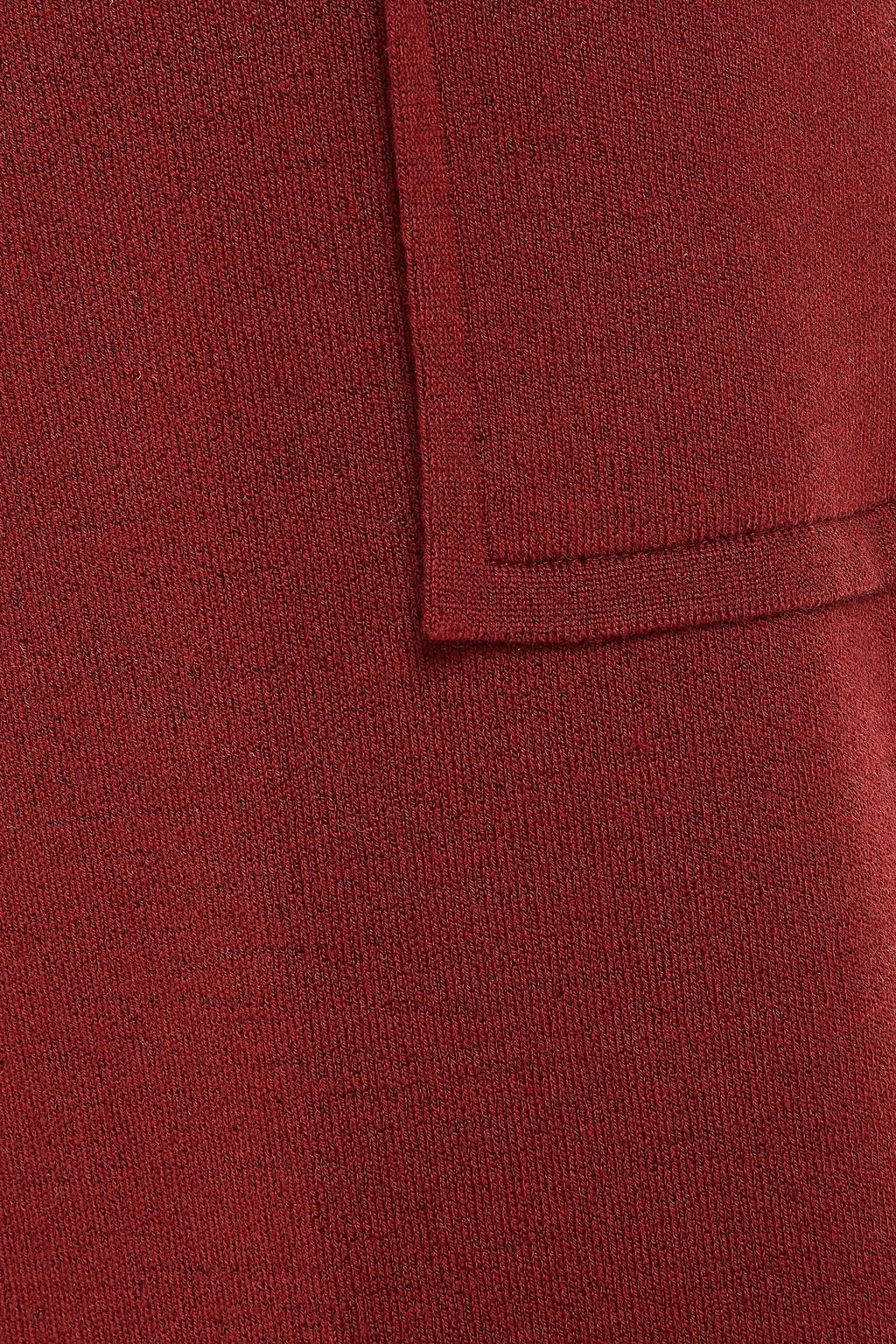GENTRYPORTOFINO Stretch-knit wool-blend culottes