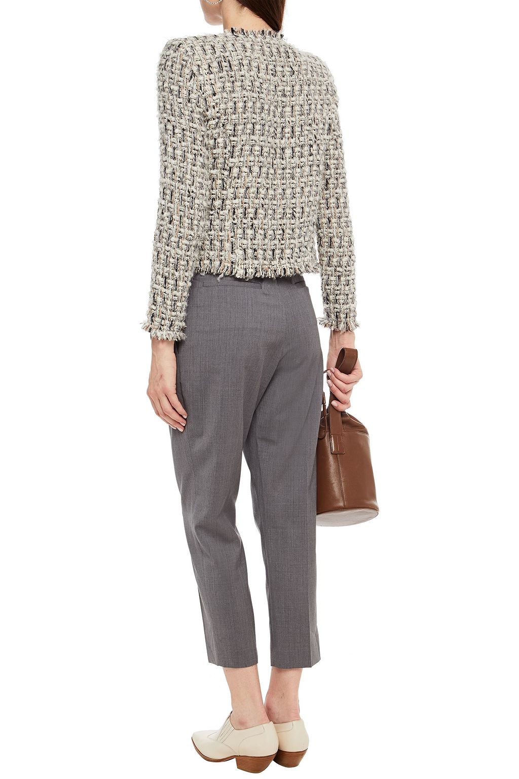 IRO Belted wool-blend tapered pants