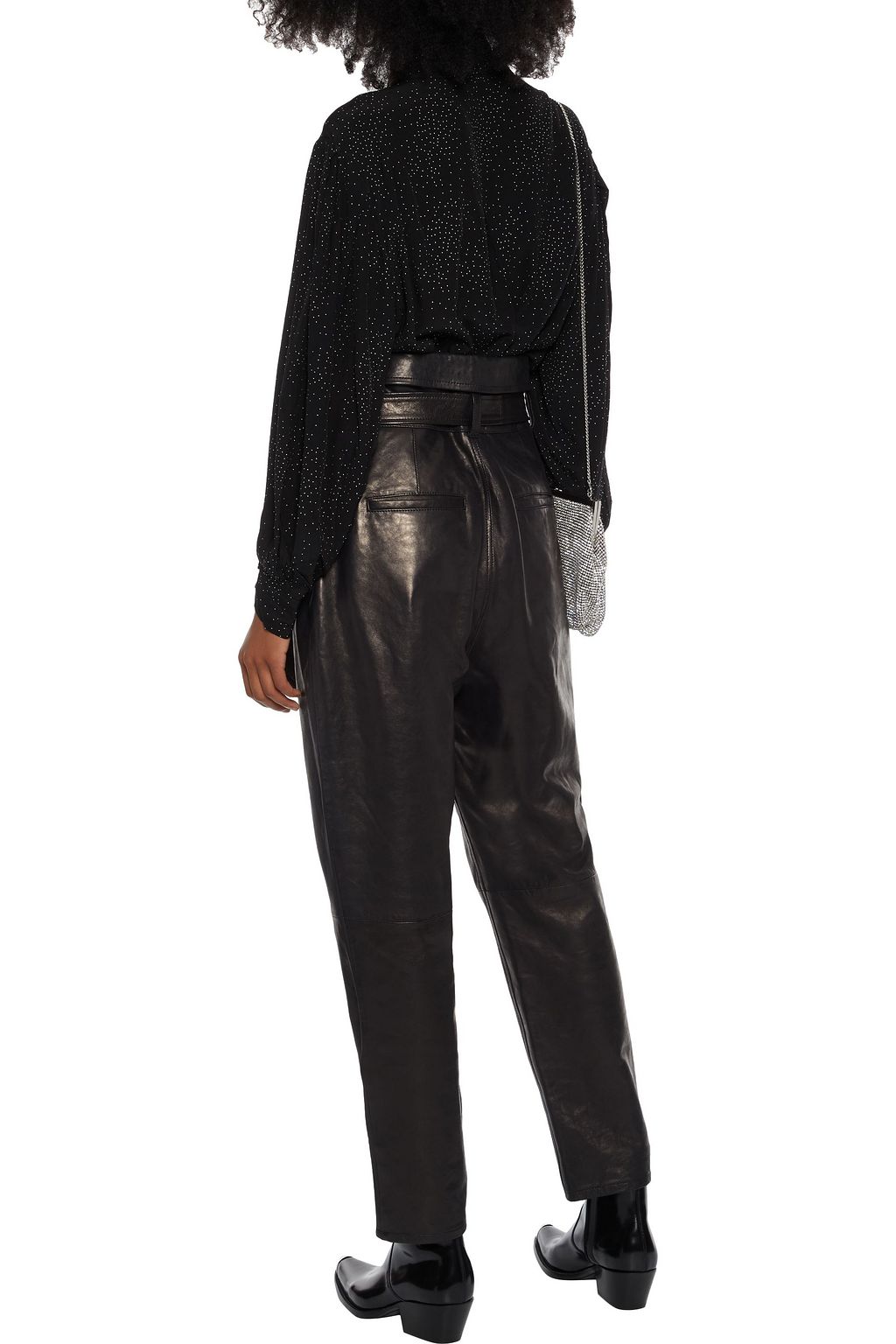 IRO Gretina Bluse aus Crêpe de Chine mit Nieten